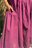 Made in Italy Tiggy Pure Cotton Smock Dress Beetroot /5 =